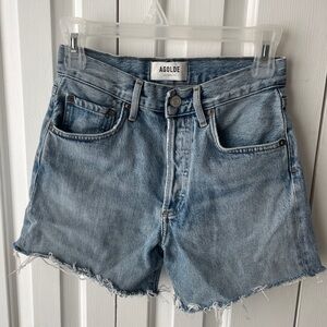 Agolde Blue Jean Shorts